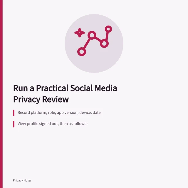 Social media privacy review checklist for profiles, audiences, and connected apps. How to run a practical social media privacy review